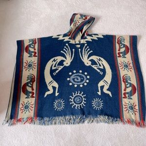 Wool Kokopelli Poncho